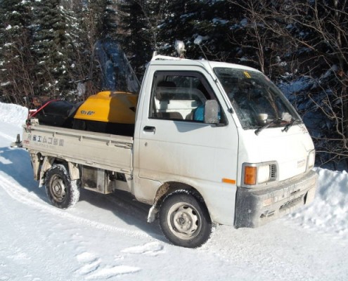 kei truck in winter
